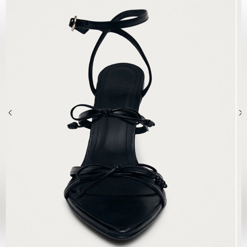 0233 - ALOHAS Black Strappy Heels - Picture 5 of 16